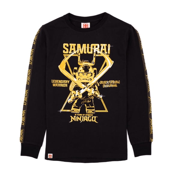 LEGO Samurai Warrior Graphic Boys Black Long Sleeved T-Shirt | 5 Years | Made by Vanilla Underground