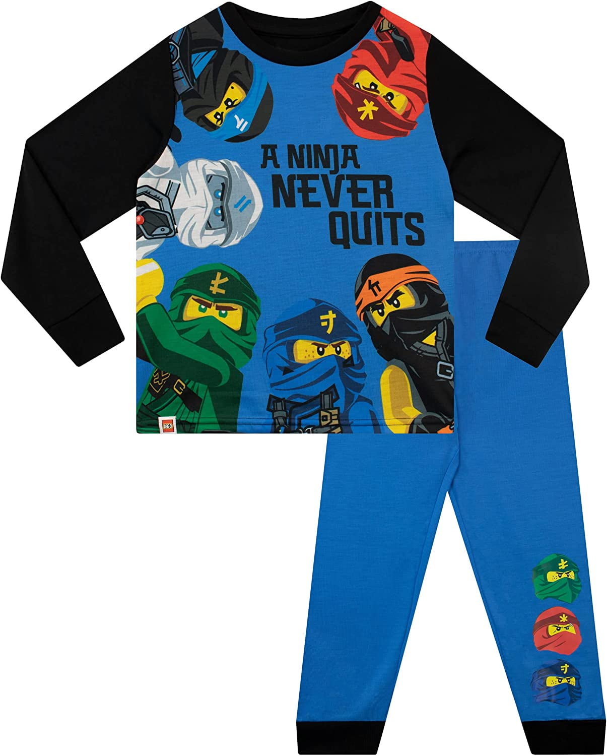 LEGO Boys Ninjago Pajamas Black Sizes 5-14 - Walmart.com