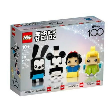 LEGO BrickHeadz Disney 100th Celebration Mickey Mouse, Snow White, Tinkerbell & Oswald The Lucky Rabbit
