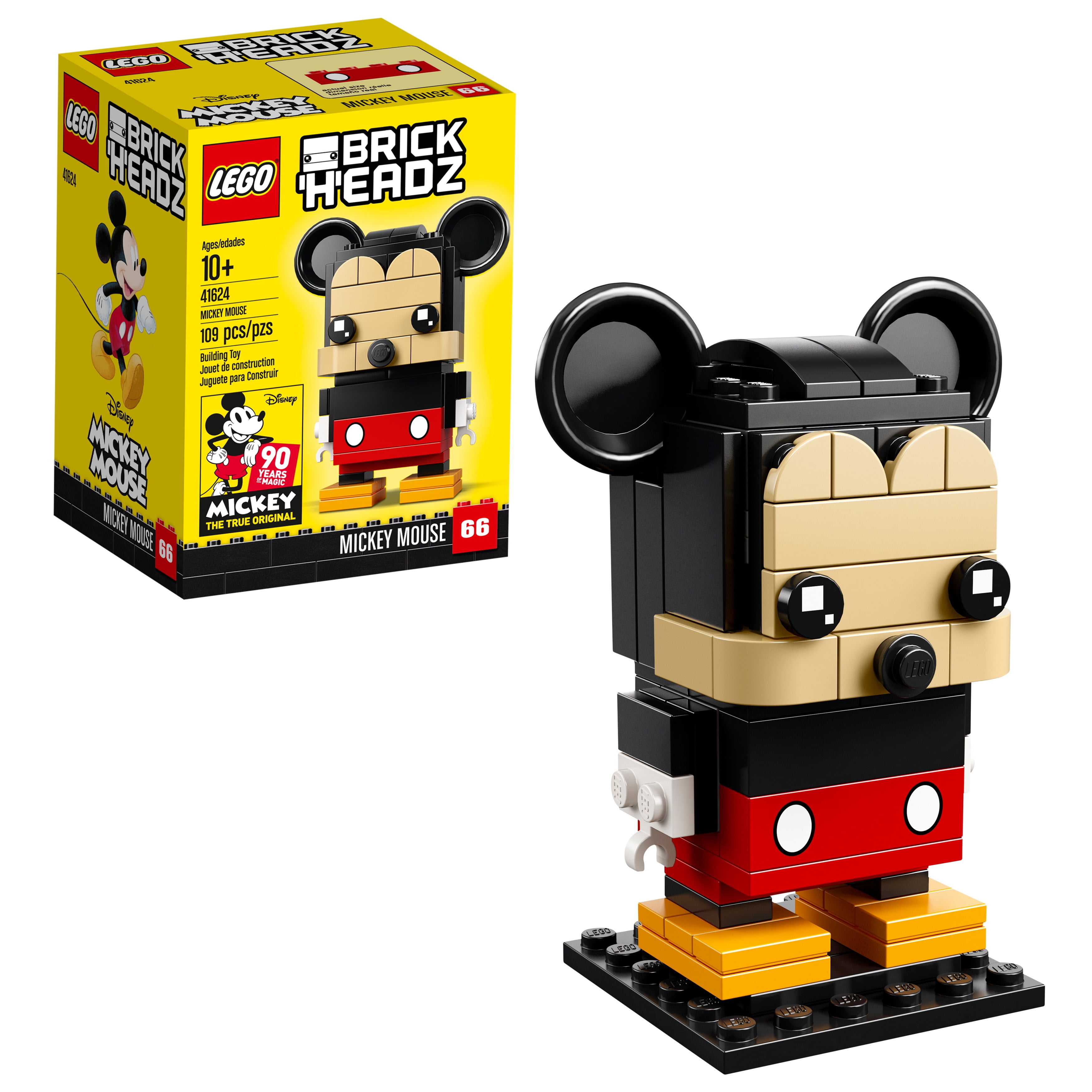 Hollow Spænde Marine LEGO BrickHeadz Mickey Mouse 41264 Building Set (109 Pieces) - Walmart.com