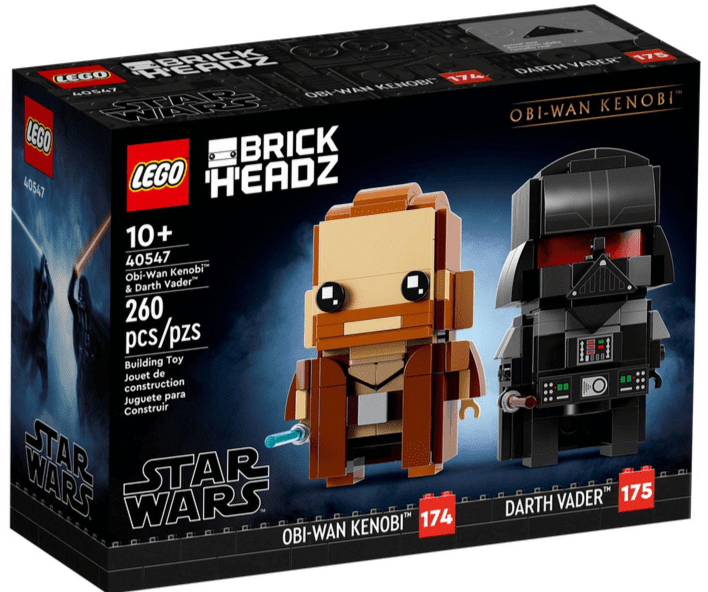 LEGO BrickHeadz Star Wars Obi-Wan Kenobi and Darth Vader, 260