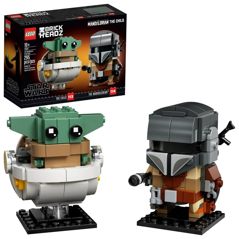LEGO BrickHeadz Star Wars The Mandalorian The Child 75317 Baby Yoda Building Toy Collectible Model Figures Set Gift Idea