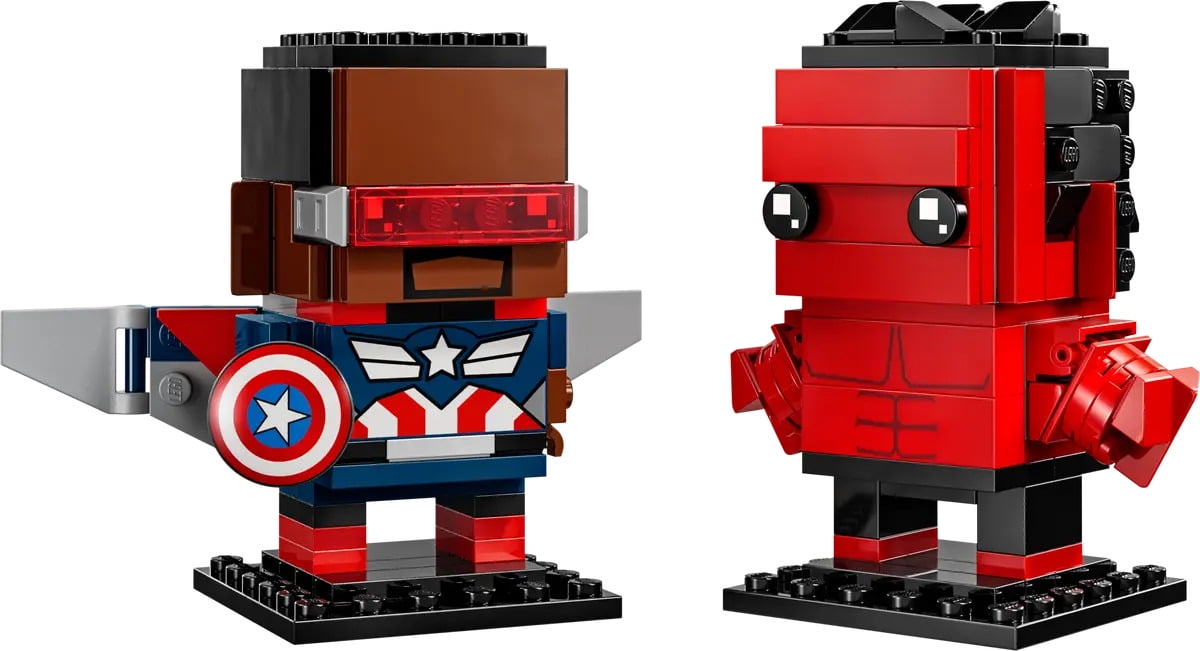 LEGO Brickheadz 40668 Marvel Captain America \u0026 Red Hulk Figures 202pcs