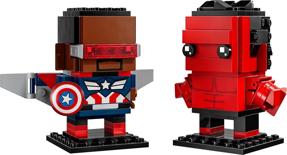 LEGO Brickheadz 40668 Marvel Captain America & Red Hulk Figures