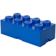 thumbnail image 1 of Room Copenhagen LEGO Stackable Plastic 8 Knob 12L Storage Box, Bright Blue, 1 of 8