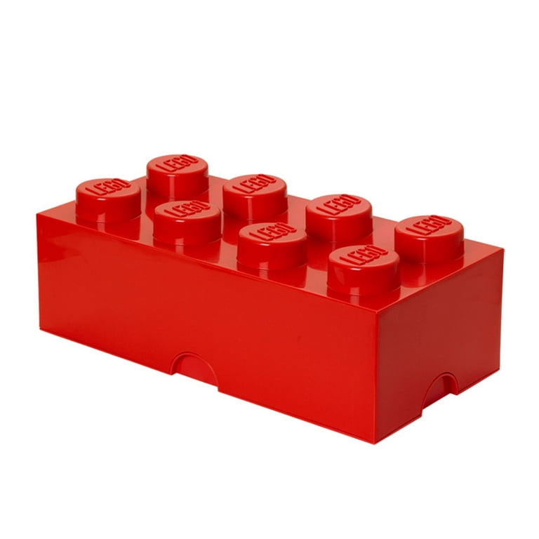 Lego Bright Red Storage Brick 8