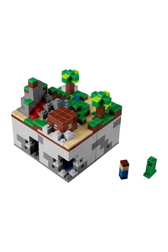 CUUSOO Minecraft Micro World: The First Night 21102 Steve Creeper Build Toy