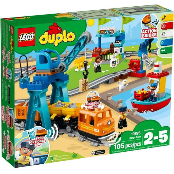 Pre-Owned LEGO Cargo Train 10875 Building Set (105 Pieces)