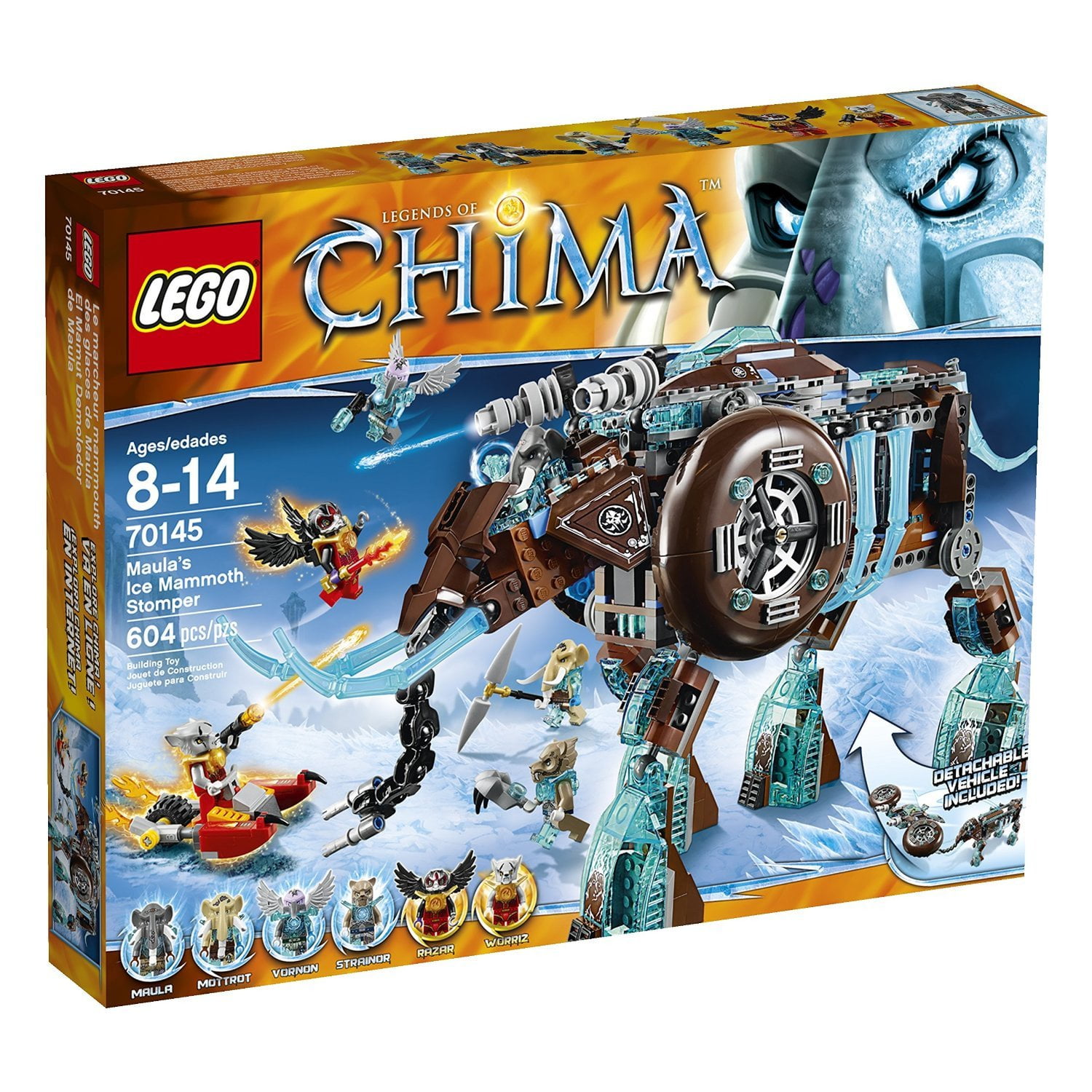 træk uld over øjnene tæerne neutral LEGO Chima Maula's Ice Mammoth Stomper - Walmart.com