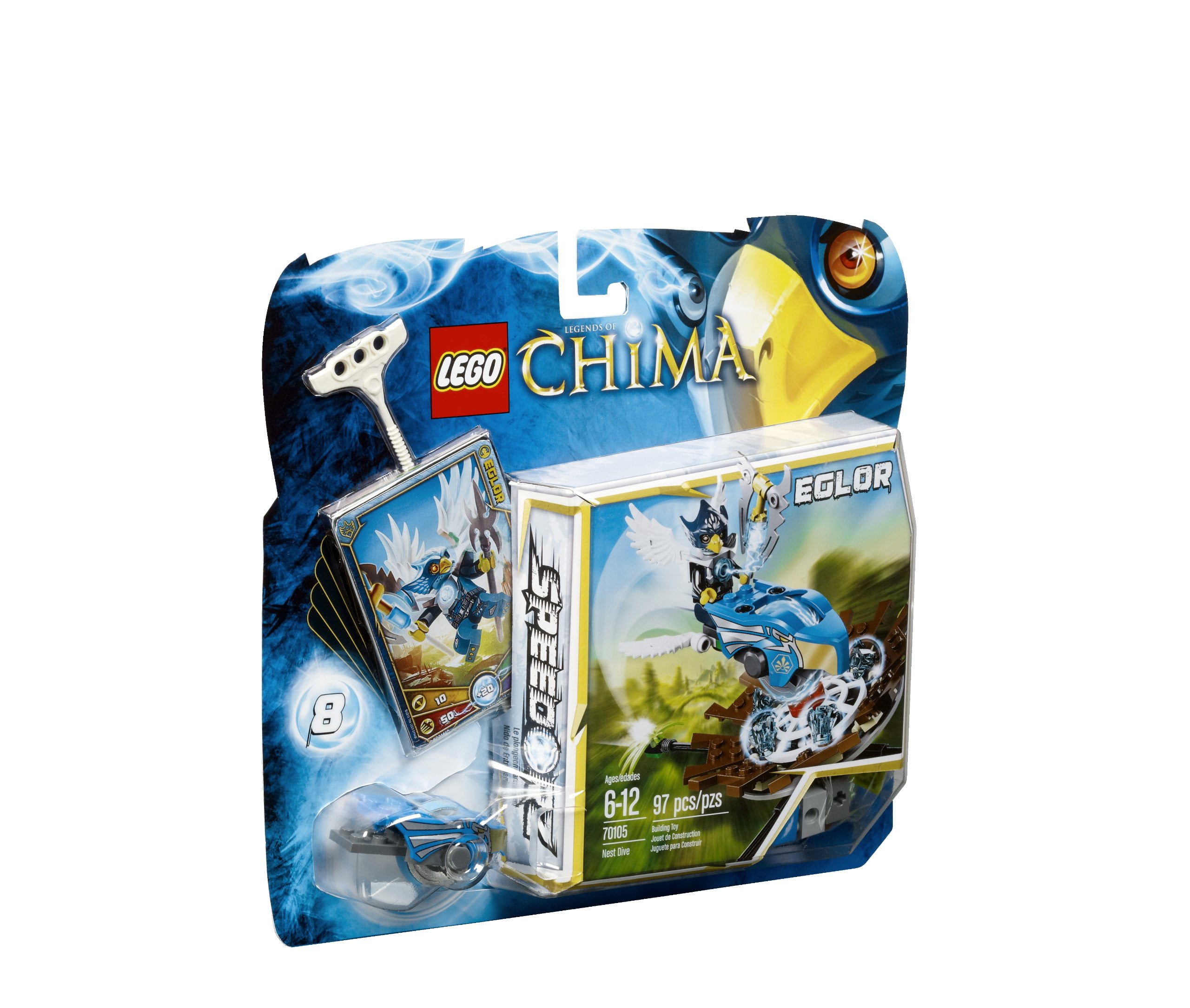 LEGO Chima Nest Dive 70105, Eglor Speedor Game Set, Includes LEGO Chima Nest Dive 70105, Eglor Speedor Game Set, Includes