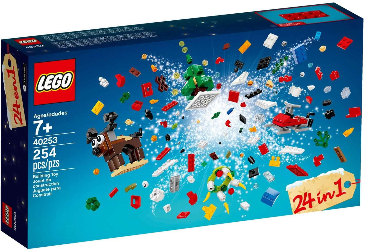 LEGO Christmas Build Up 2017 - 254 Piece Building Kit [LEGO, #40253 ...