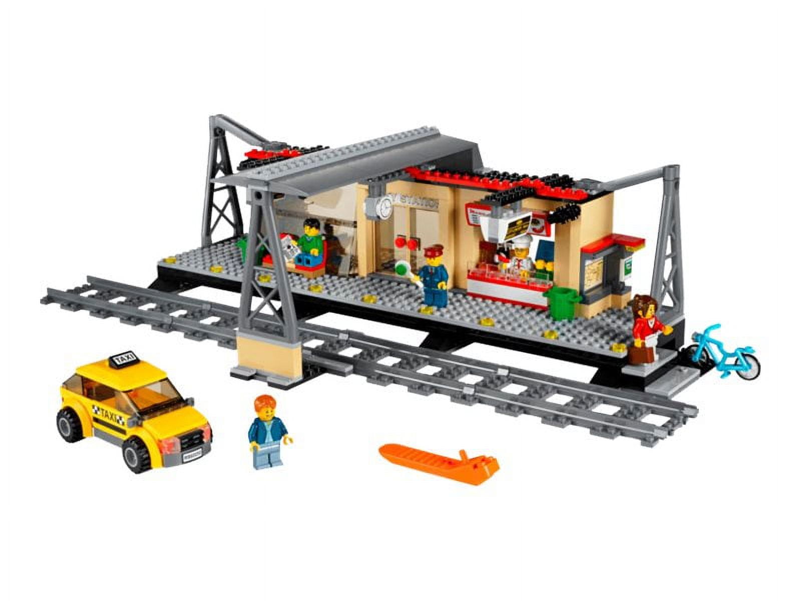 Construction of Lego Brick City Train Station 