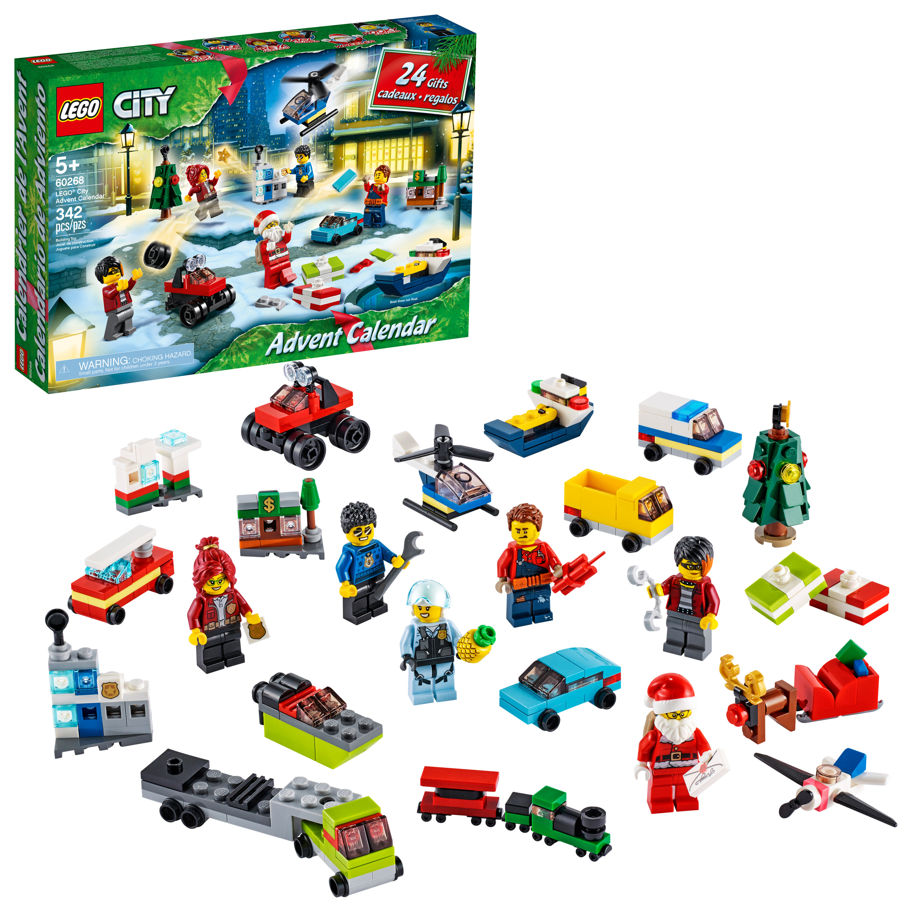 LEGO City Advent Calendar 60268, With City Play Mat, Best Festive Toys for Kids (342 Pieces) - image 1 of 7