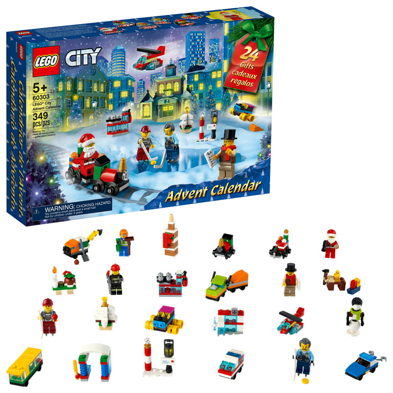 sagging Manga Grine LEGO City Advent Calendar 60303 Building Toy (349 Pieces) - Walmart.com