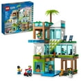 thumbnail image 1 of LEGO My City Apartment Building 60365 Toy Set with Connecting Three Floor Room Modules, Includes a Mobility Scooter, Bike and 6 Minifigures for Imaginative Role Play, Fun Gift Idea for Kids, 1 of 8