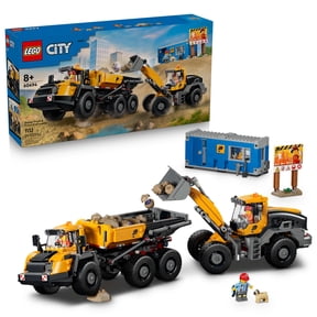 LEGO City Dump Truck & Front End Loader - Building Toy for Boys & Girls, Ages 8+ - Kids Construction Truck Toys - Gift for Birthdays - 60494