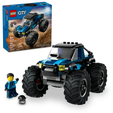 LEGO - City Blue Monster Truck Off-Road Toy, Mini Monster Truck 60402