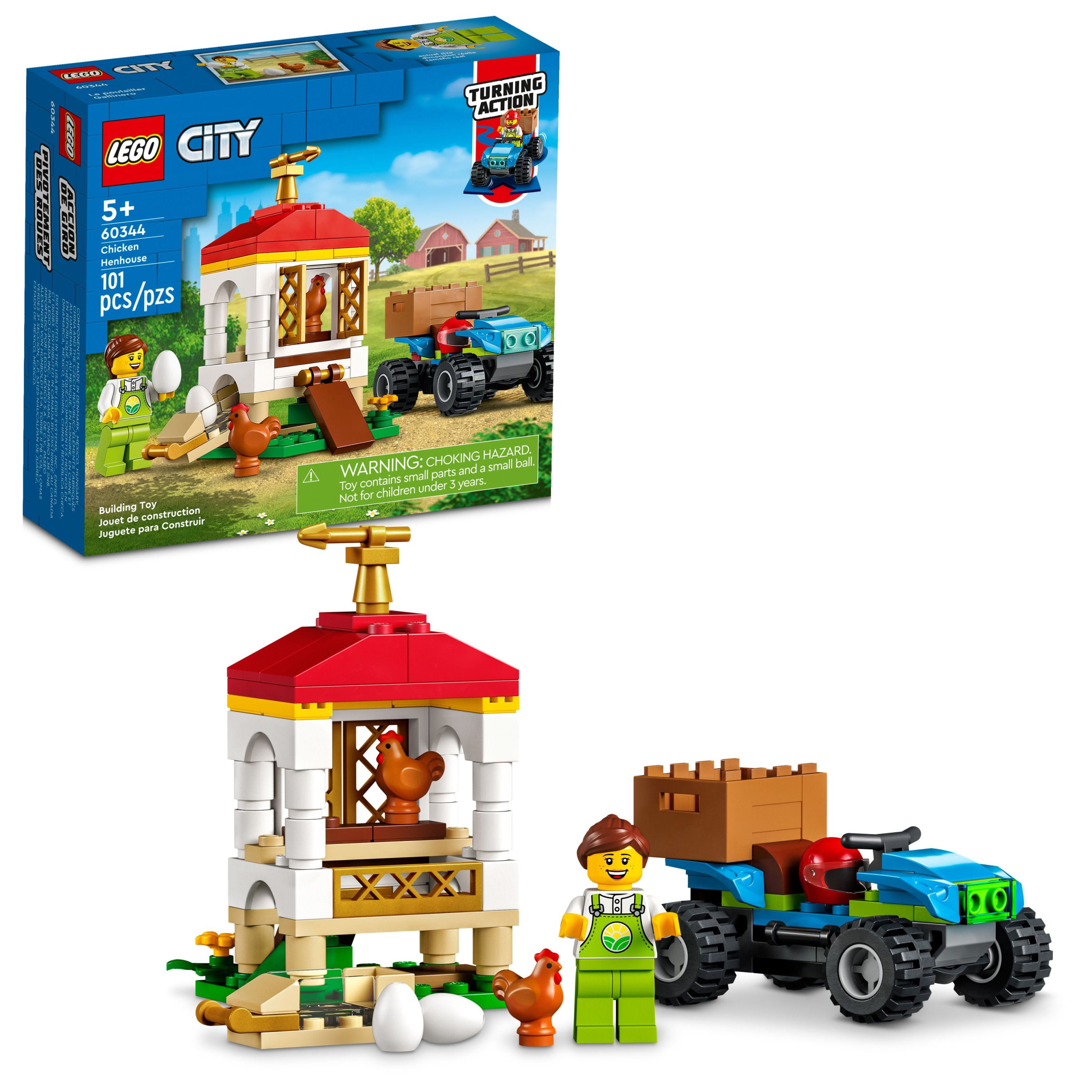 LEGO City Chicken Henhouse 60344 Building Set Walmart.com