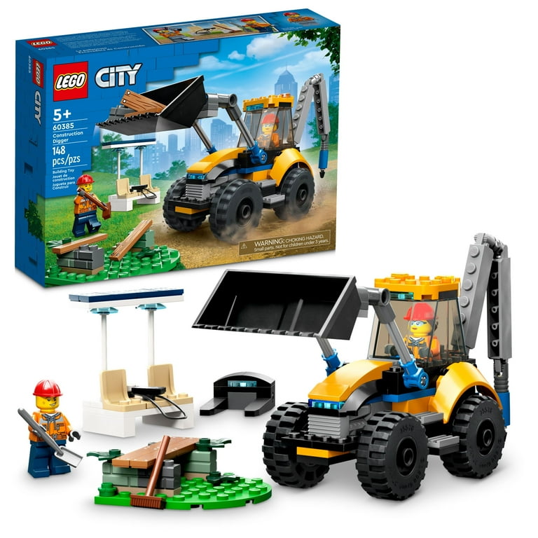 LEGO City 60385 Construction Digger Tools, Minifigures