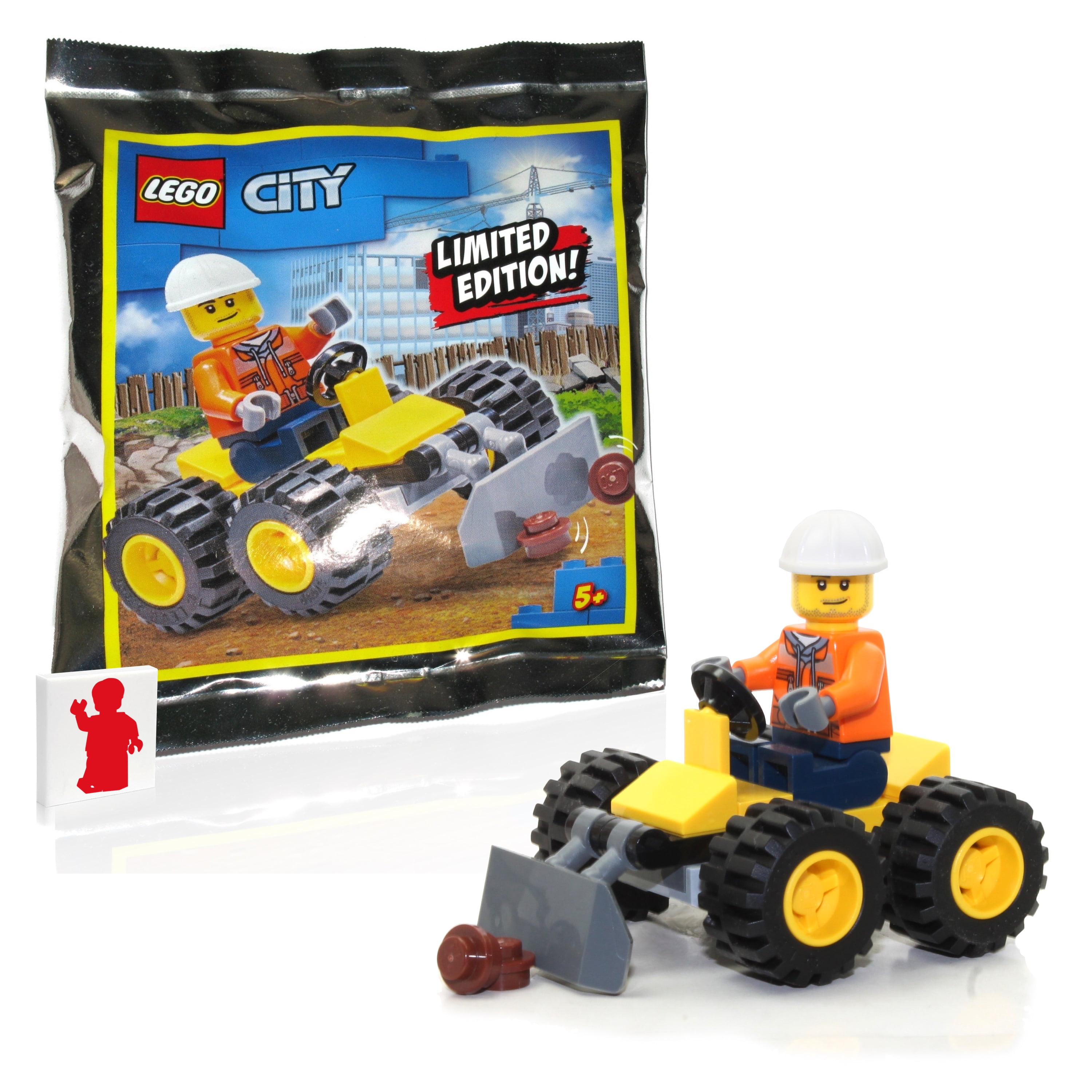 LEGO City Minifig Police Construction Wrapping Paper 28in X 40in Gift Tags  for sale online