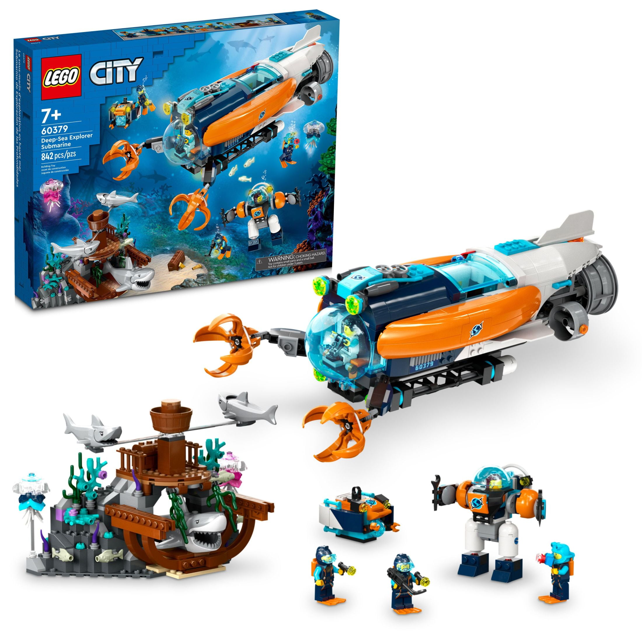 LEGO City Deep-Sea Explorer Submarine 60379 Building Toy Set