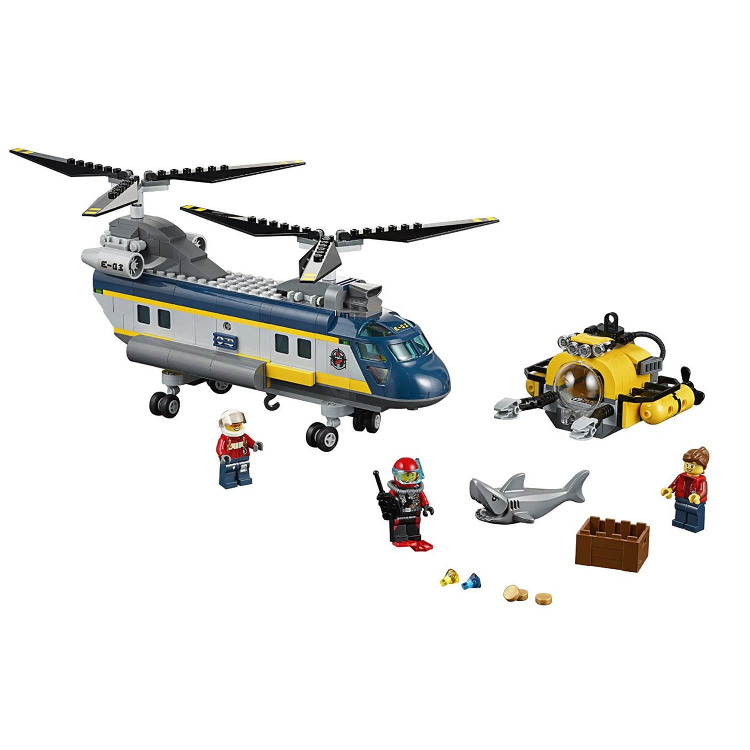 LEGO City Deep Sea Explorers Deep Sea Helicopter, 60093 - Walmart.com