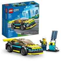 LEGO City Electric Sports Car, Toy for 5 Plus Years Old Boys and Girls, Race Car for Kids, Set with Racing Driver Minifigure, Building Toys, 60383