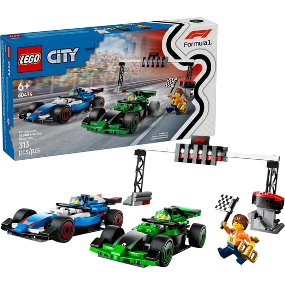 LEGO City F1 Grid with VCARB & Sauber Race Cars 60474