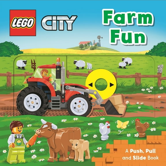 Lego(r) City Push Pull and Slide Books Lego(r) City. Farm Fun: A Push, Pull and Slide Book, (Board Book)