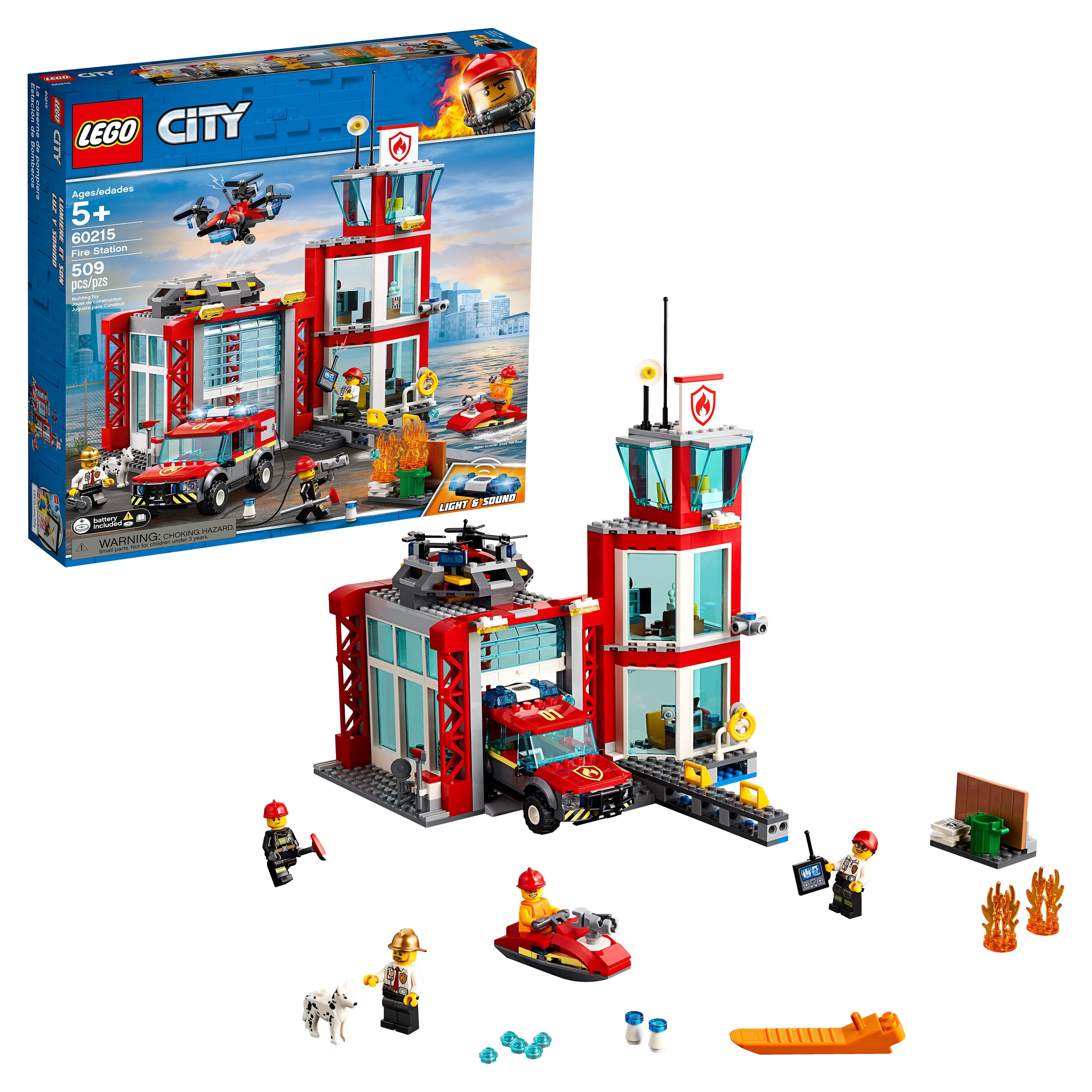 LEGO City Fire Fire Station 60215 Building Set (509 Pieces) - image 1 of 8