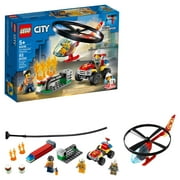 LEGO City Fire Helicopter Response 60248 Toy Firefighter Building Set for Kids 93 Pieces