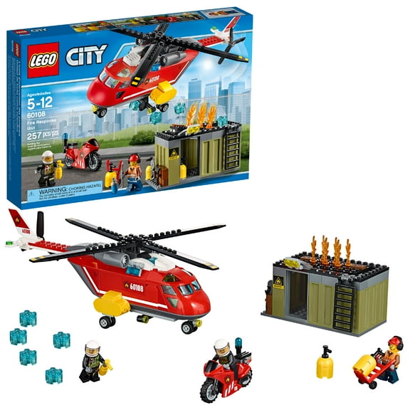 LEGO City Fire Response Unit 60108 Building Set (257 Pieces)