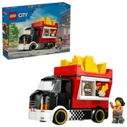 LEGO City Fries Food Truck Building Toy for Kids - Pretend Play Truck Toy for Boys & Girls, Ages 5+ Mobile Restaurant Playset W/2 Minifigures & Detachable Kiosk - Gift Idea for Birthdays - 60488