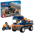 thumbnail image 1 of LEGO City Motorcycle Transporter Building Toy for Boys & Girls - Pretend Play Set for Preschool Kids, Ages 4+ - Flatbed Truck Toy W/2 Toy Motorcycles & 2 Minifigures - Gift Idea for Birthdays - 60491, 1 of 8