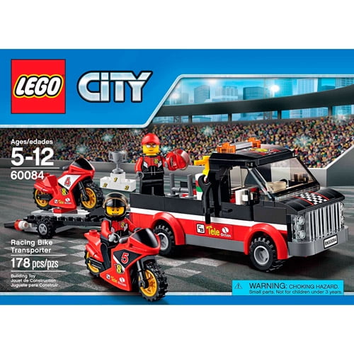 klar skøn indlæg LEGO City Great Vehicles Racing Bike Transporter - Walmart.com