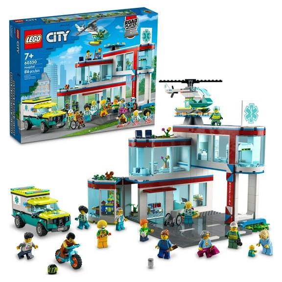 LEGO City Hospital 60330 Building Kit (816 Pieces)