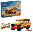 thumbnail image 1 of LEGO City Lifeguard Beach Rescue Truck Toy - Building Toy for Kids, Boys and Girls, Ages 6+ - Includes 2 Minifigures, Shark Toy - Gift for Beach-Loving Kids - 60453, 1 of 9
