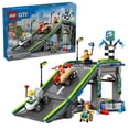 thumbnail image 1 of LEGO City No Limits: Race Car Ramp Track Toy - Building Toy for Kids, Boys and Girls, Ages 6+ - Soap Box Car Ramp for Racing with 2 Cars, 4 Minifigures, and Buildable Ramp - Gift Idea - 60460, 1 of 8