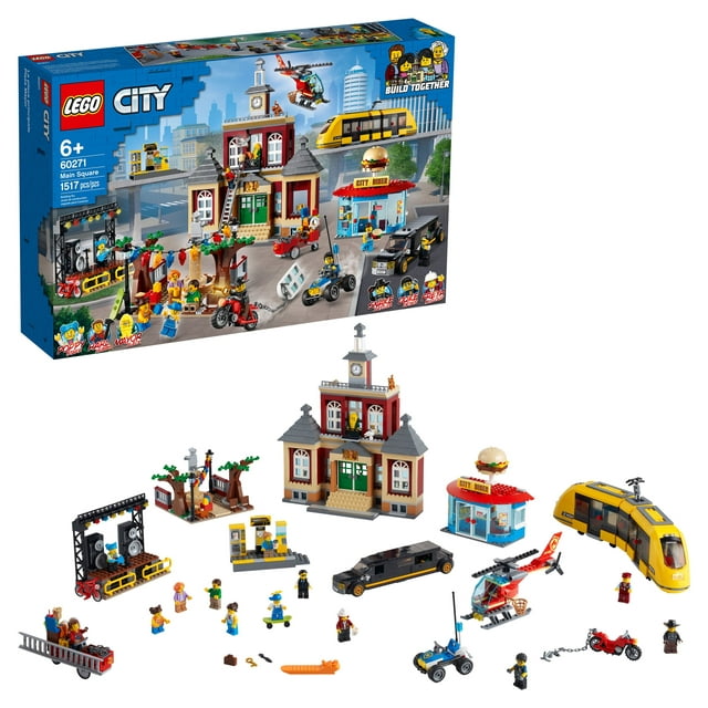 LEGO City Main Square 60271 Cool Building Toy for Kids (1,517 Pieces)