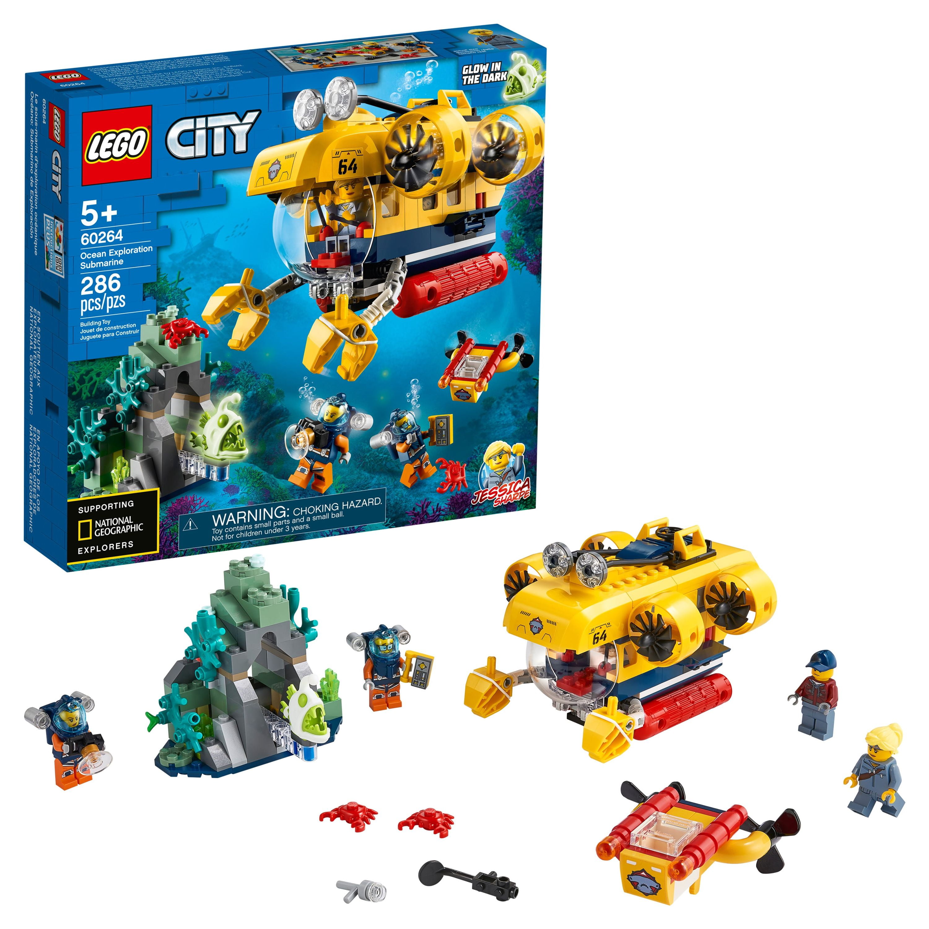 LEGO City Ocean Exploration Submarine 60264, Building Toy for Kids 5 ...