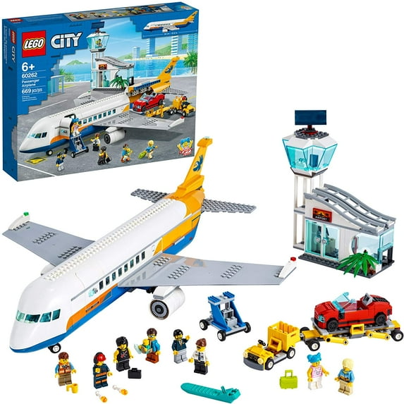 LEGO City Passenger Airplane 60262 Building Toy for Kids Ages 6+ (669 Pieces)