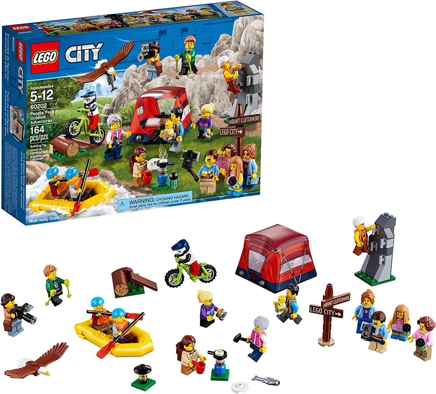 LEGO City People Pack Outdoors Adventures 60202 Building Kit (164 Pieces) Discontinued by Manufacturer)