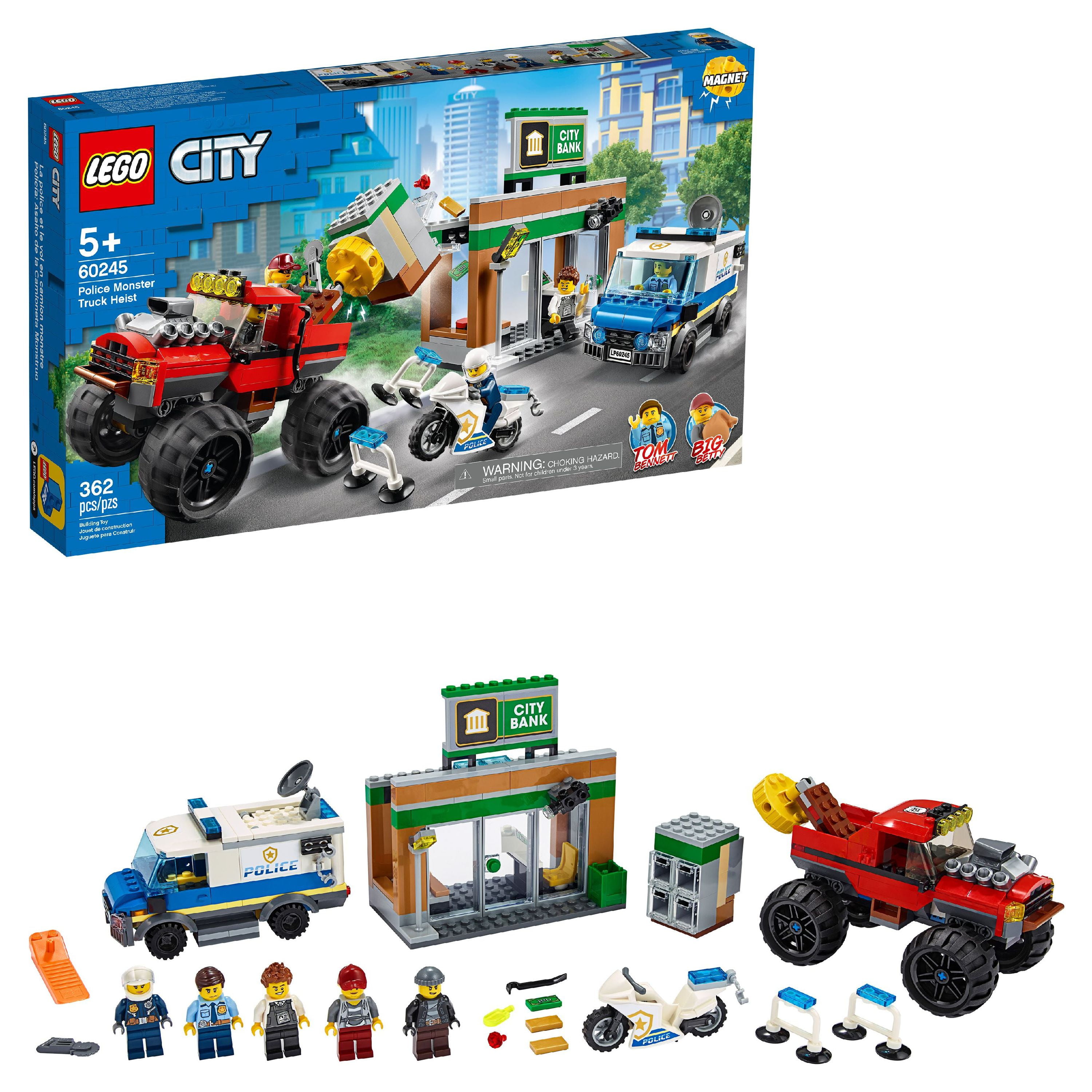 LEGO City Police Monster Truck Heist 60245 Building Set for Kids (362  Pieces)