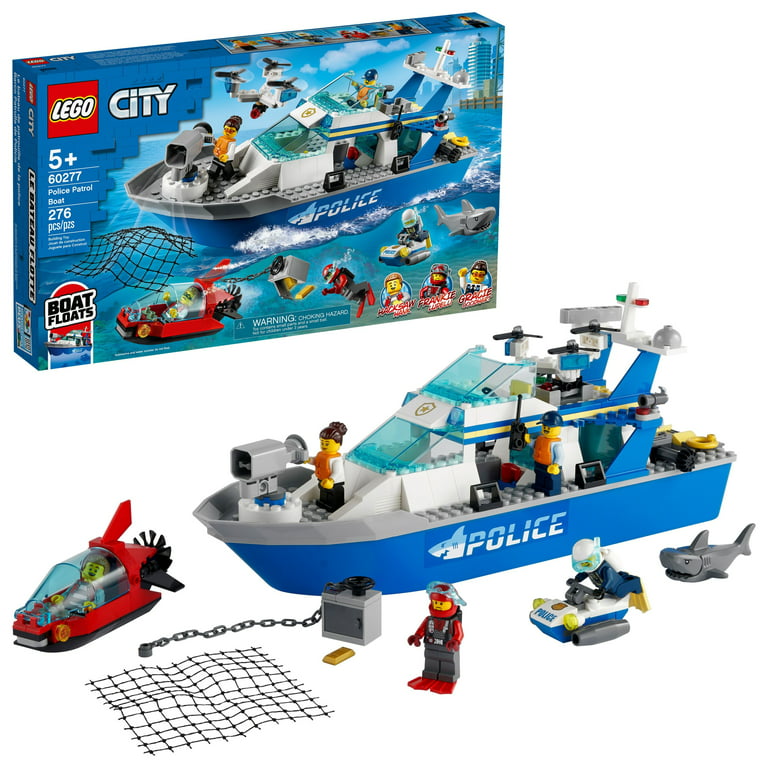 City Police Patrol Boat 60277 Cool Police Toy for (276 Pieces) Walmart.com