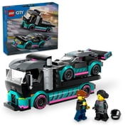 LEGO City Race Car and Car Carrier Truck Building Toys - Race Car Toys for Kids, Boys & Girls, Ages 6+ Gift for Birthdays - 60406