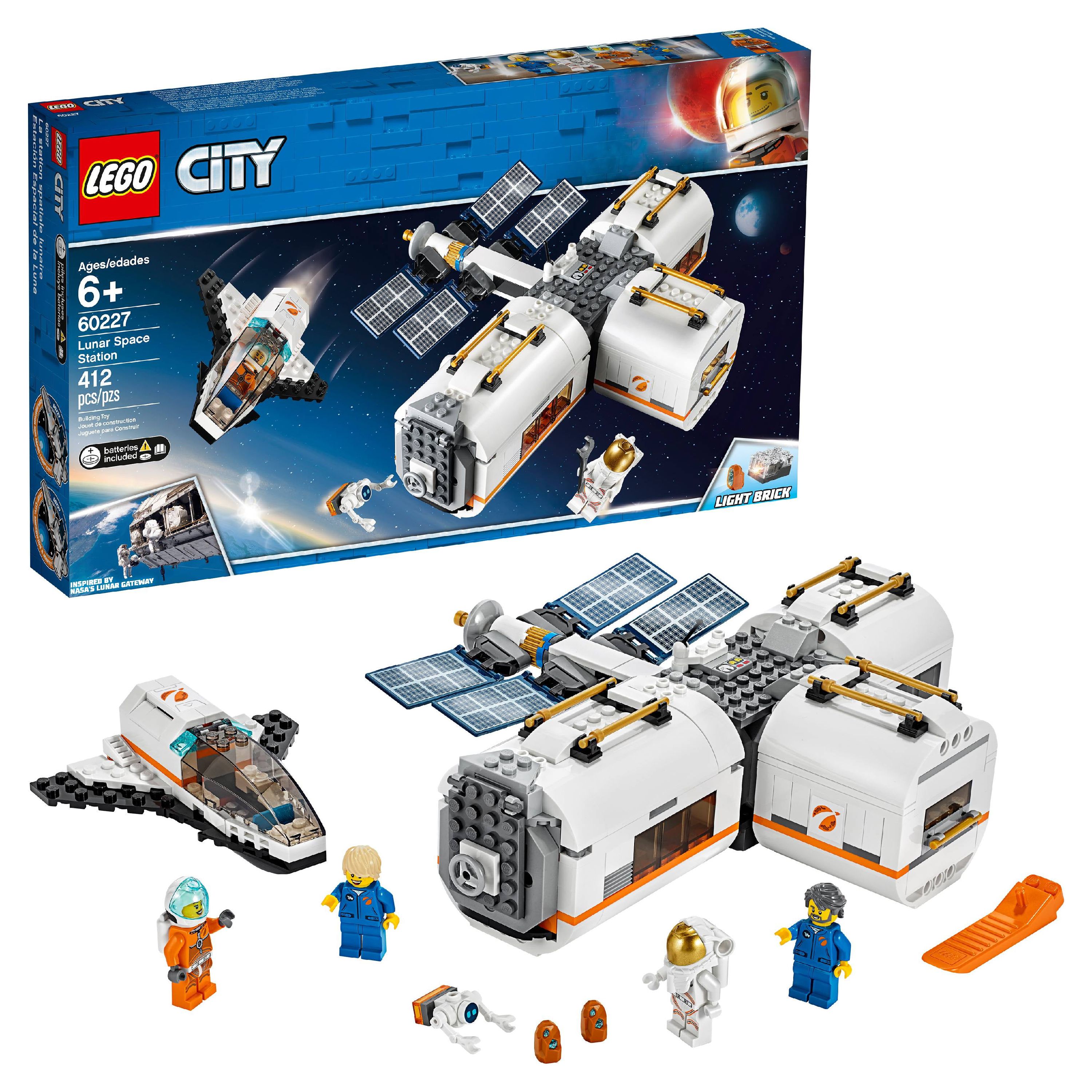 LEGO City Space Lunar Space Station 60227 Building Set with Toy Shuttle - image 1 of 8