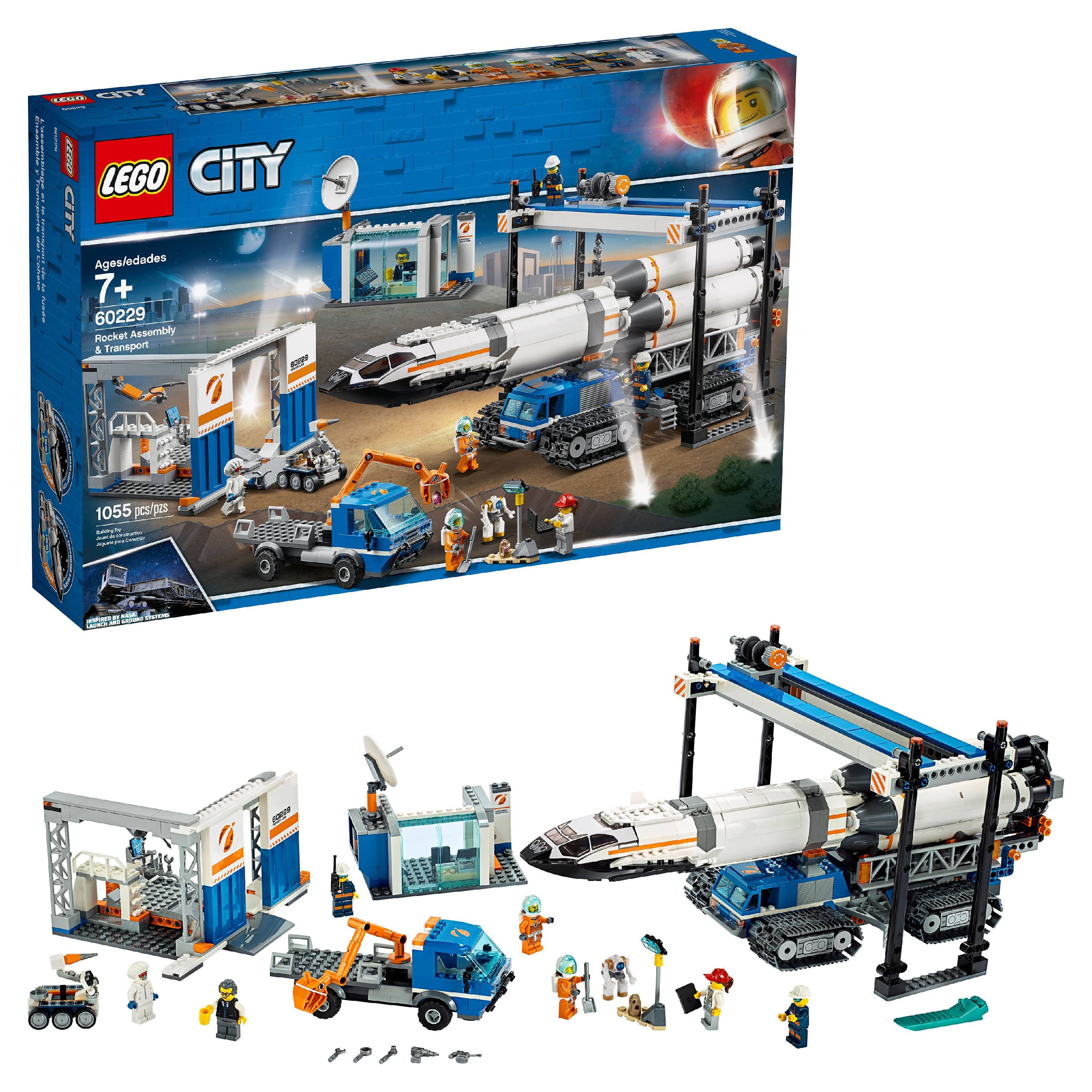 LEGO City Space Rocket Assembly & Transport 60229 Toy Set (1055 Pieces) - image 1 of 8