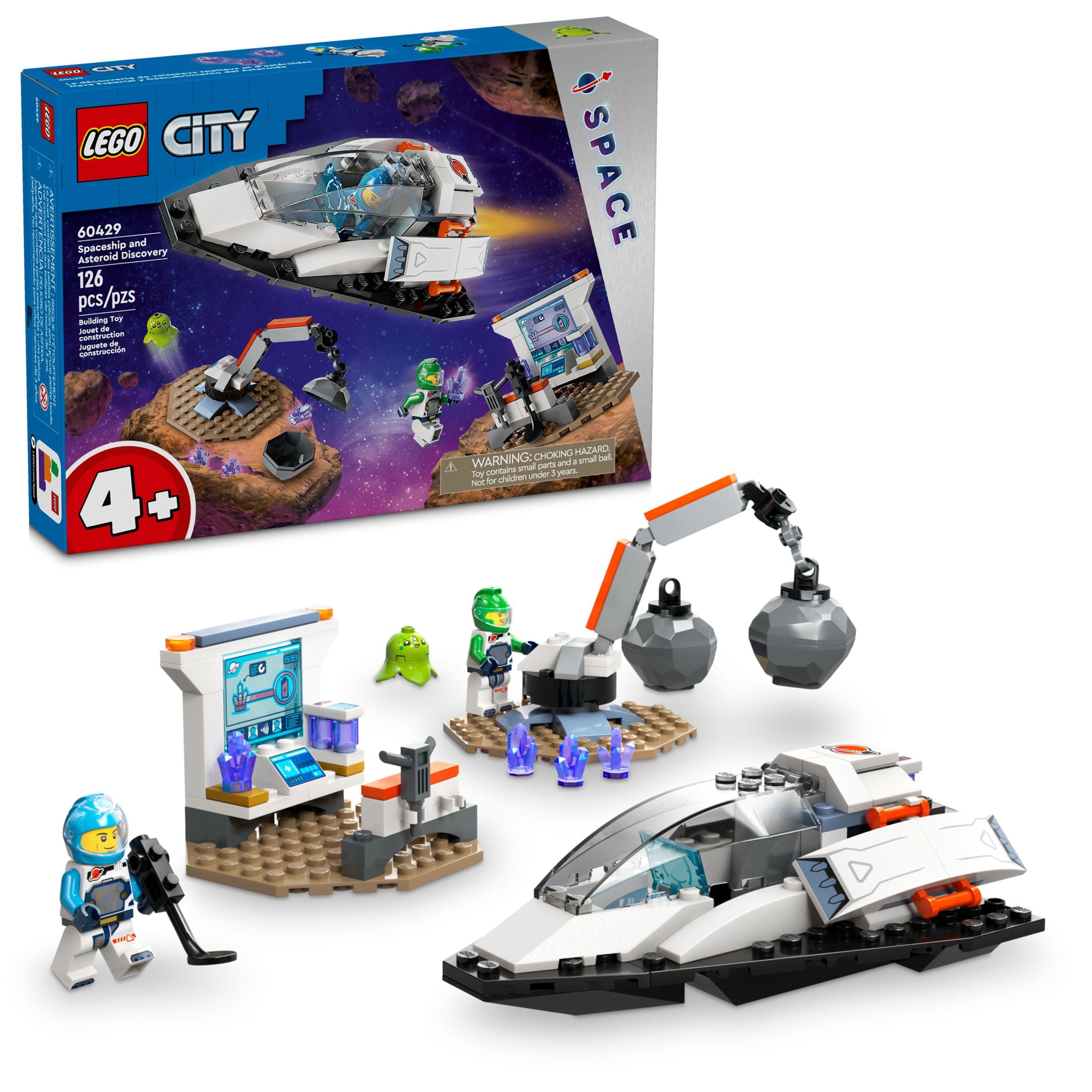 LEGO City Spaceship and Asteroid Discovery Toy Building Set, Gift