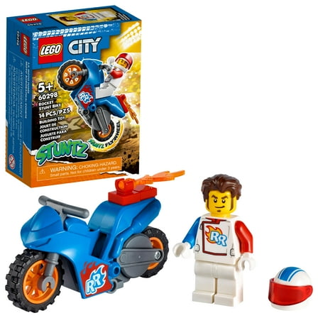 LEGO City Stuntz Rocket Stunt Bike 60298 Building Set (14 Pieces)