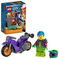 LEGO City Stuntz Wheelie Stunt Bike 60296 Building Set (14 Pieces)